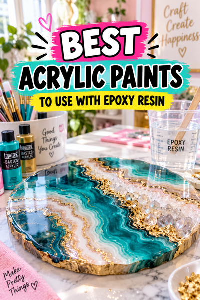 acrylic paints to use with epoxy resin pin