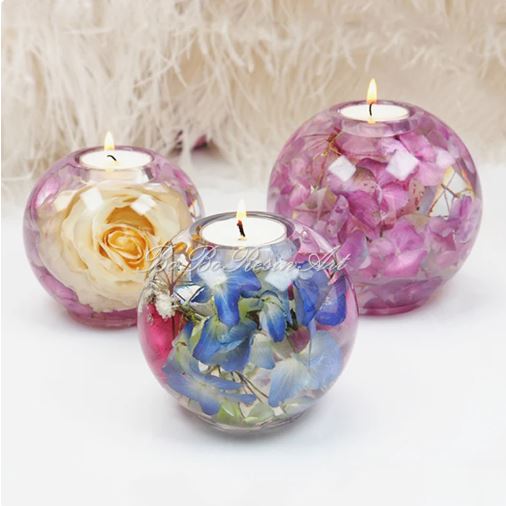resin diy ideas to make candle holders