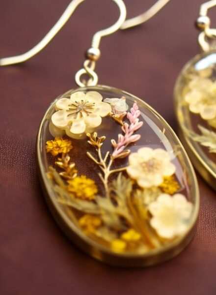 best resin ideas to make flower jewelry