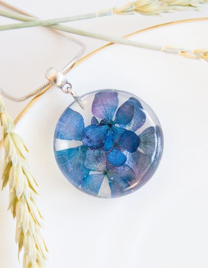 Forget Me Not Resin Charm