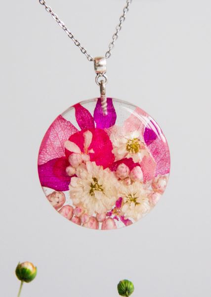 Round Floral Charm