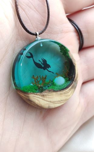 best resin jewelry on etsy selenge wood resin art