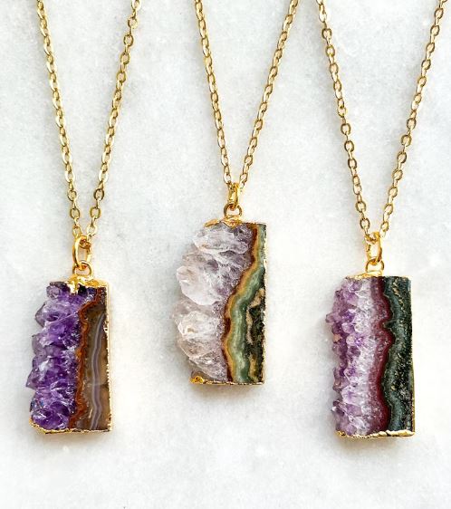 best resin jewelry on etsy the hollow geode