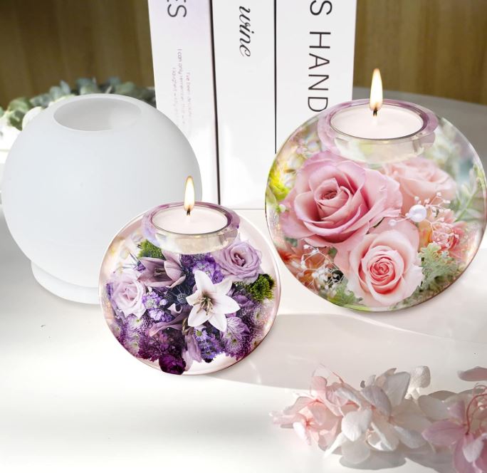Resin Candle Holders