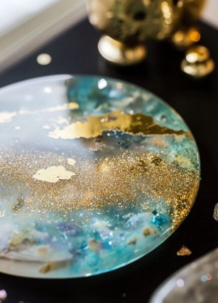 glitter for coasters