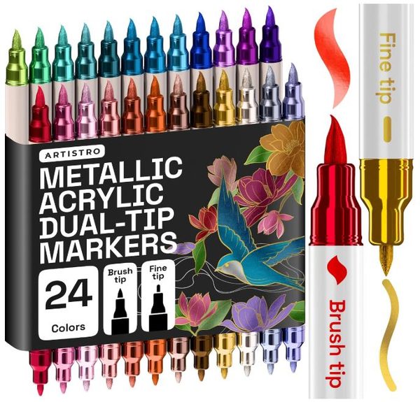 artistro metallic markers for fixing