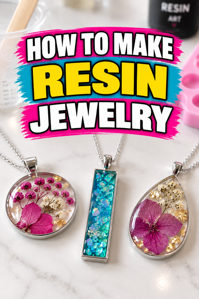 how to make resin jewelry pin