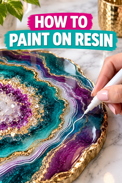 how to paint on epoxy resin pin
