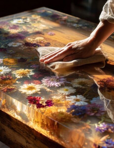 how to polish epoxy resin