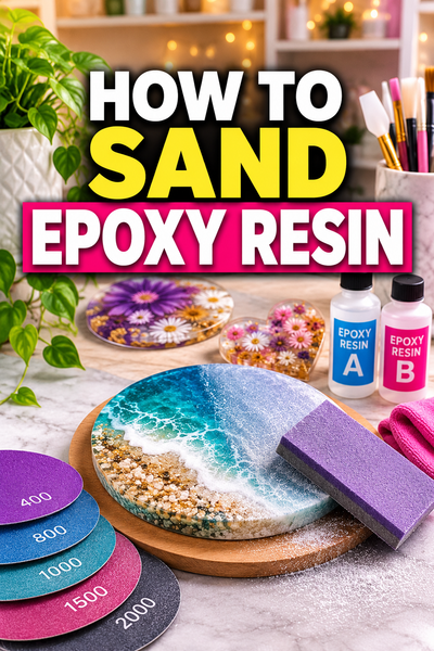 how to sand epoxy resin