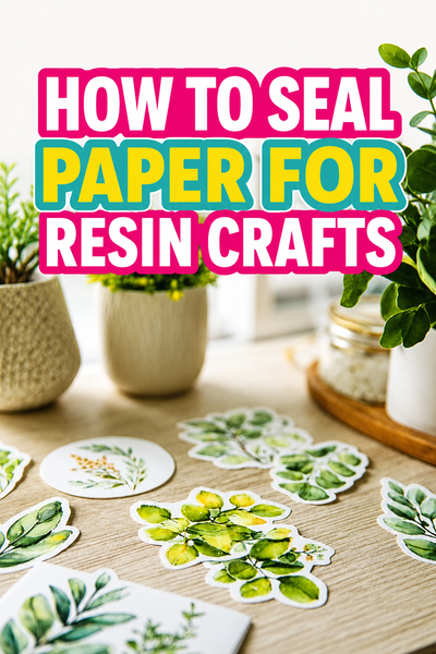 how to seal paper for resin crafts