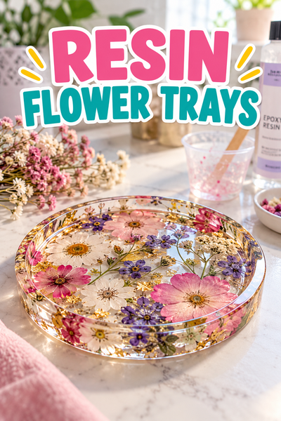 resin flower trays