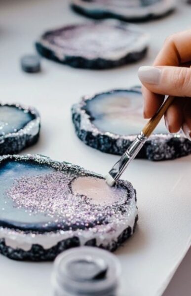 Resin Geode Coasters