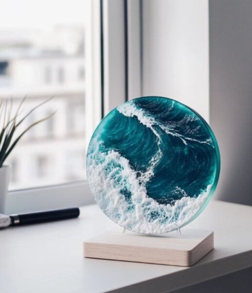 Ocean Themed Resin Art