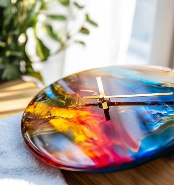 Resin Clocks with Personal Flair