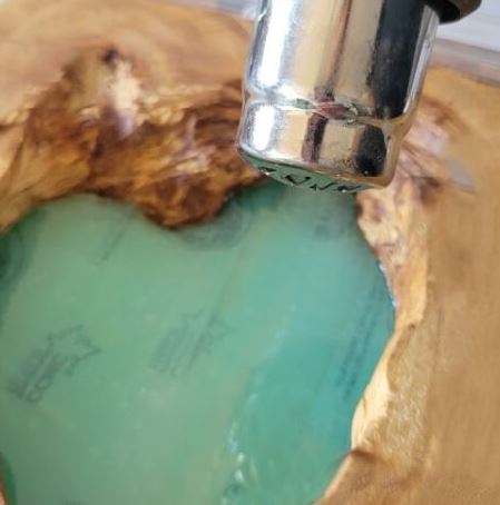 Heat Exposure can turn resin yellow