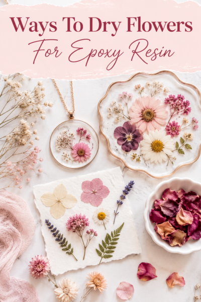ways to dry flowers for epoxy resin