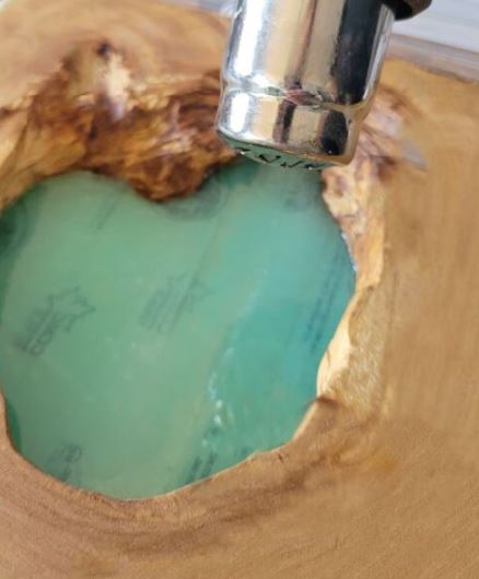 Gently Heat Up The Resin