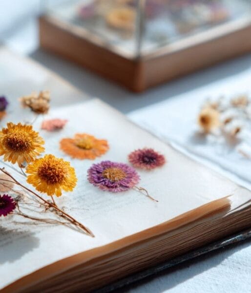 Traditional Book Flower Pressing