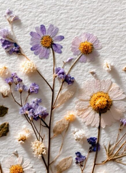 Ironing Fresh Flowers For Drying