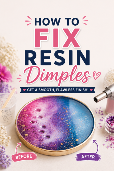 how to fix resin dimples