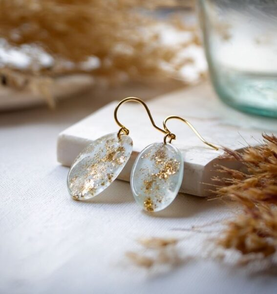 how to make resin earrings cover