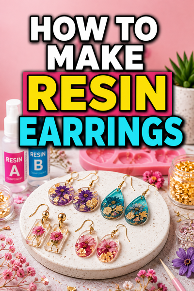 how to make resin earrings