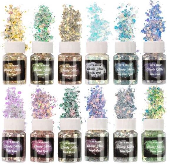glitter for resin earrings