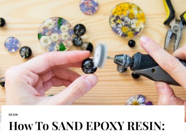 how to use epoxy resin: sanding