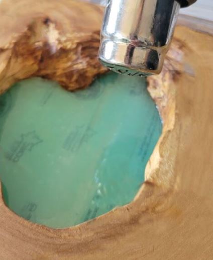 heat gun to remove bubbles