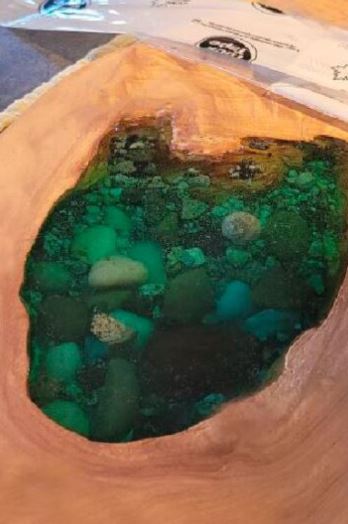 Mix resin Thoroughly