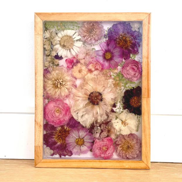 Resin Wall art in wooden frame