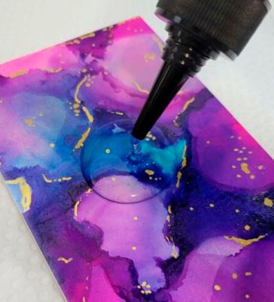 coating a painting with uv resin