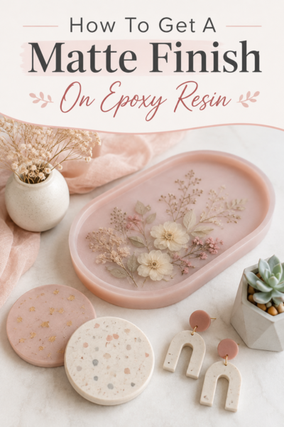 how to get a matte finish on epoxy resin