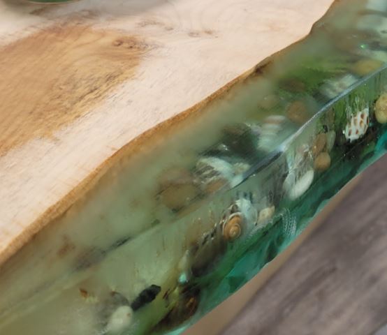 Cloudy cured epoxy