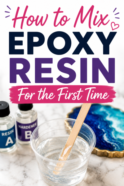 how to mix epoxy resin for the first time