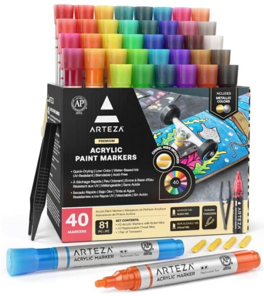 Arteza Acrylic Paint Markers