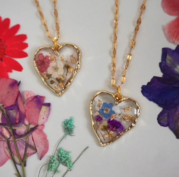 Heart Resin Necklace