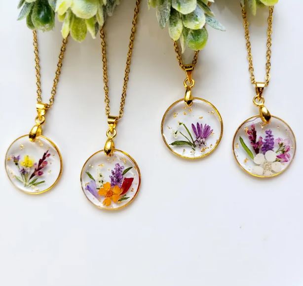 Personalized Birth Flower Necklace