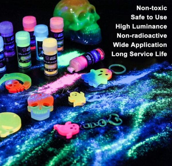glow powder for epoxy