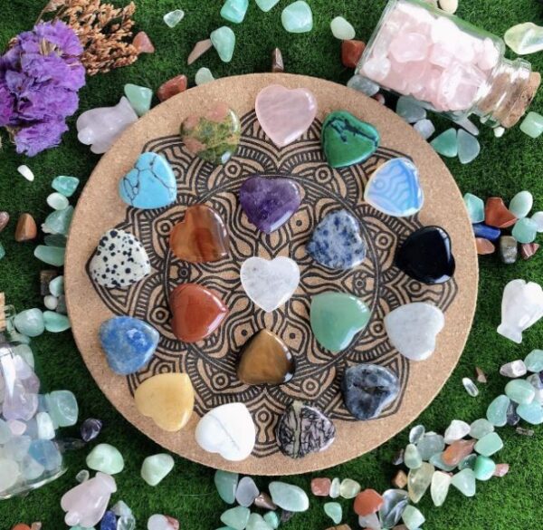 heart rocks for resin tables