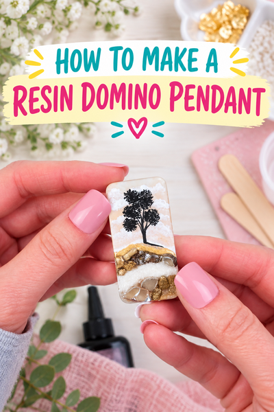 how to make a resin domino pendant pin