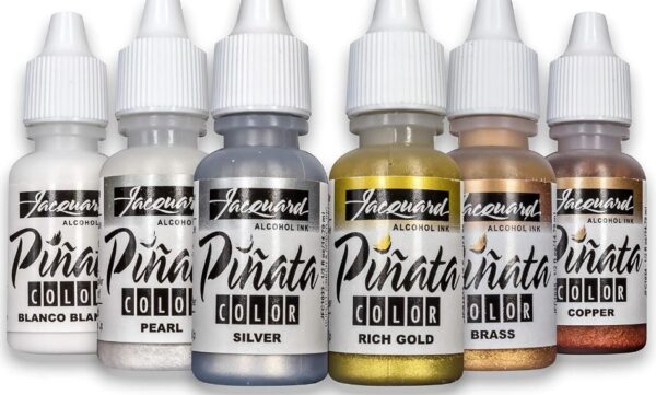 Gold, Silver & Copper Alcohol Inks