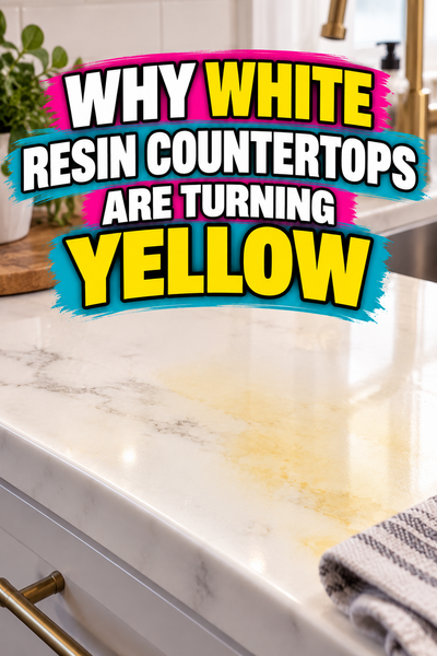 white epoxy countertops turning yellow