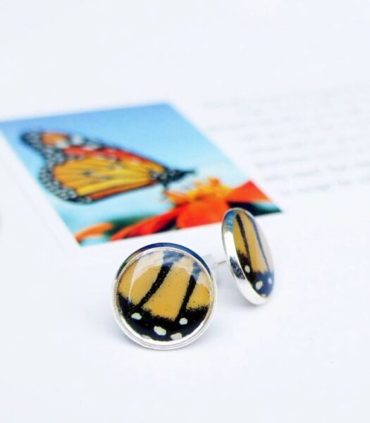Monarch Butterfly Wing Earrings