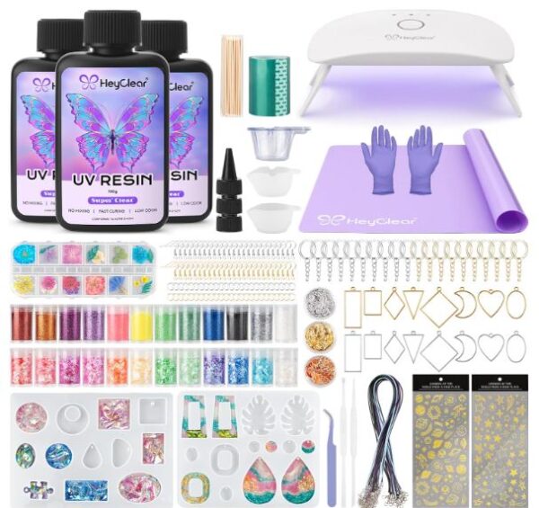 HeyClear Glittery UV Kit