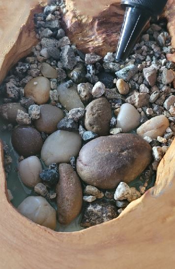 Add Your Inclusions with uv resin