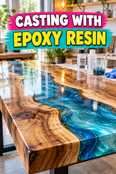 casting with epoxy resin tips