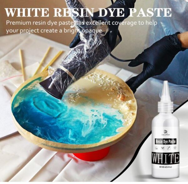 DecorRom White Epoxy Resin Pigment Paste