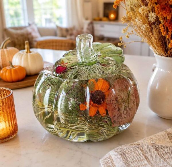 Autumn Resin Pumpkin